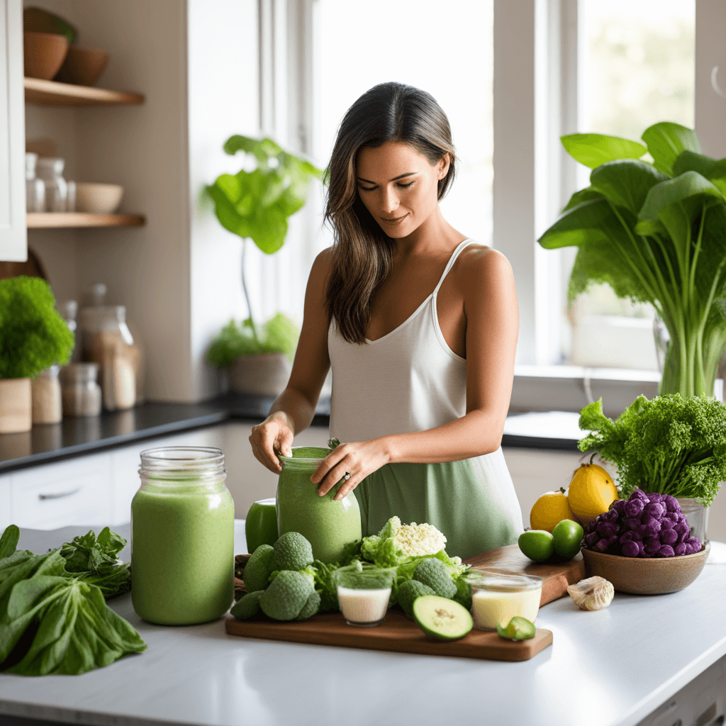 Revitalize your day with the Dairy-Free Green Goddess Smoothie! This rejuvenating blend combines nutrient-rich leafy greens like spinach or kale with a burst of citrus fruits such as oranges or grapefruits.